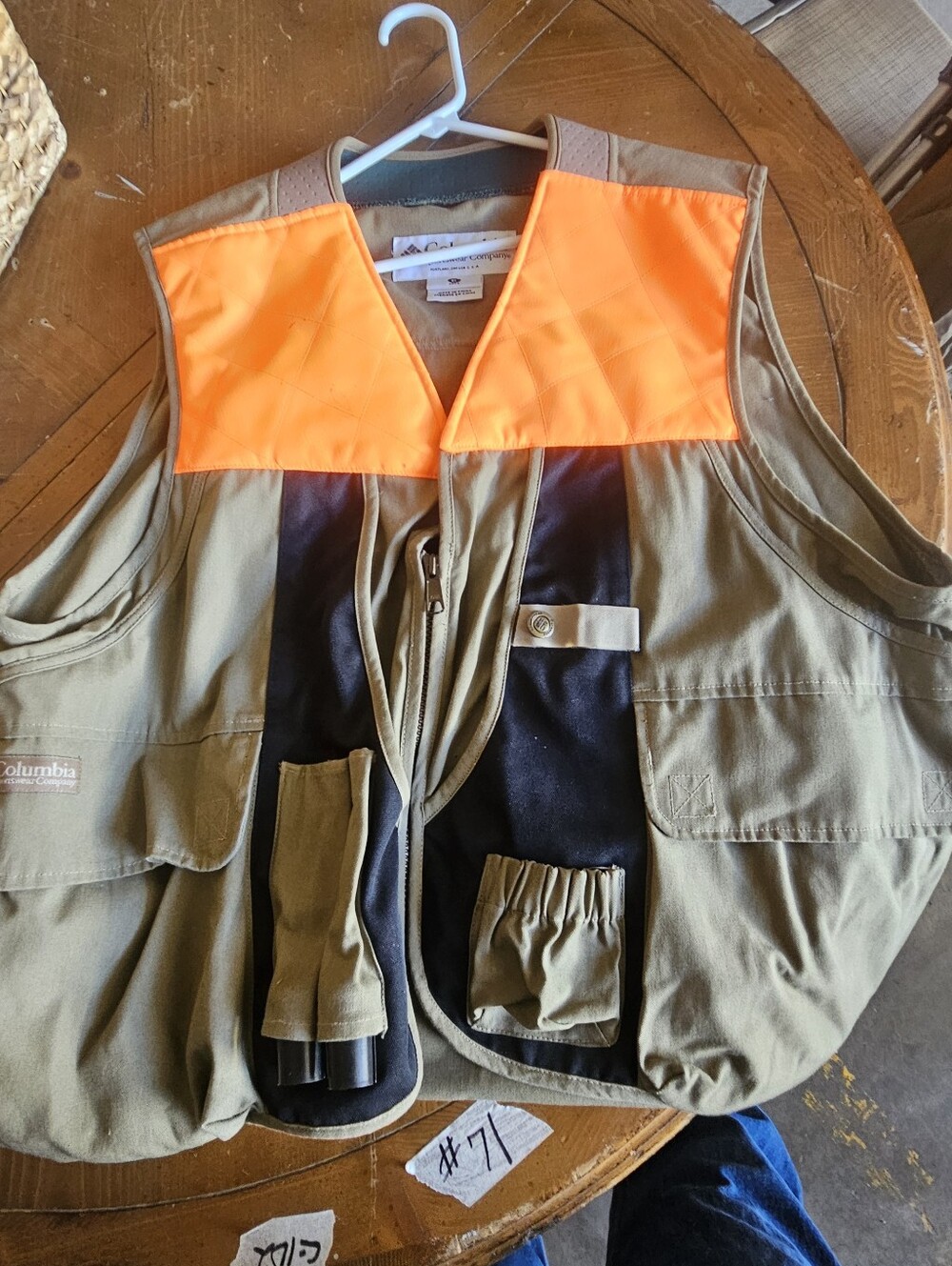 Columbia Brand Hunting Field Vest Estate Item
